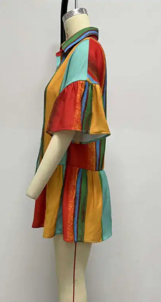 Multi Color Mini Dress