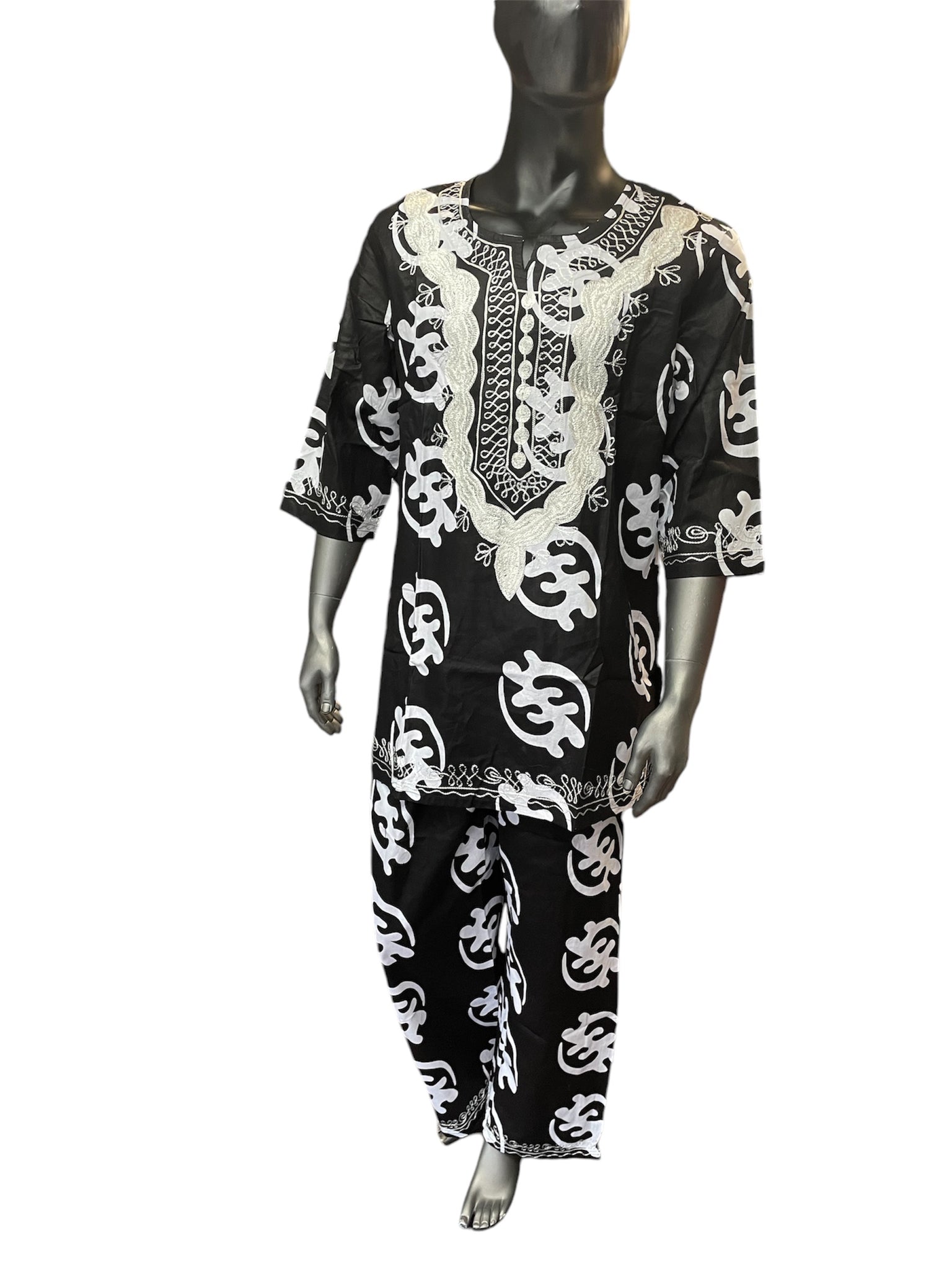 Men's African Tunic and Long Pants Set