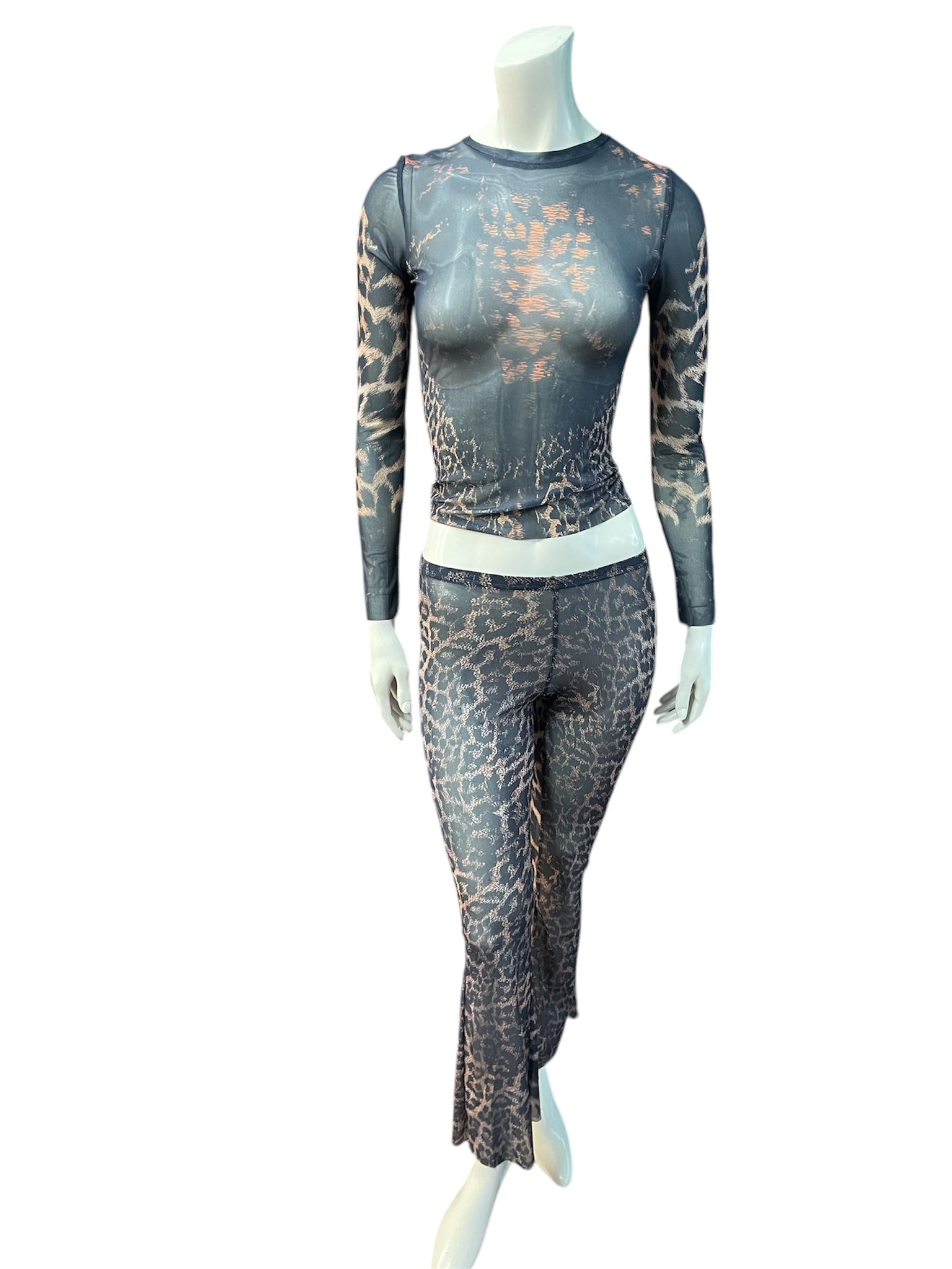 Leopard Mesh 2 Piece Set