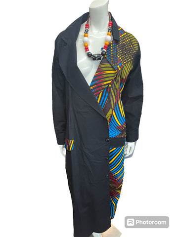 Women's African Jean Coat