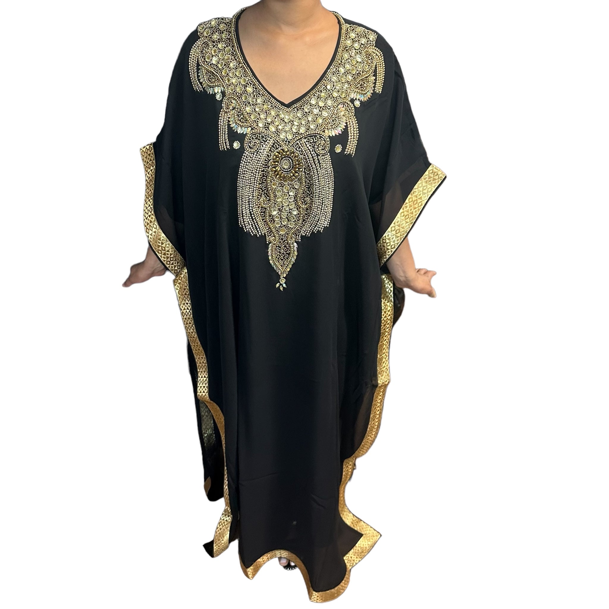 Sheer Long African Dress with Lining