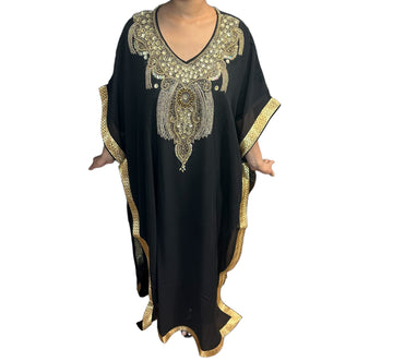 Sheer Long African Dress with Lining