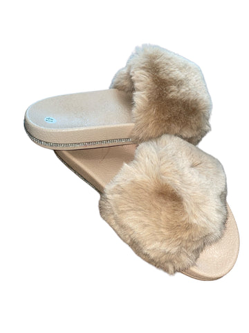 Faux Fur Slides