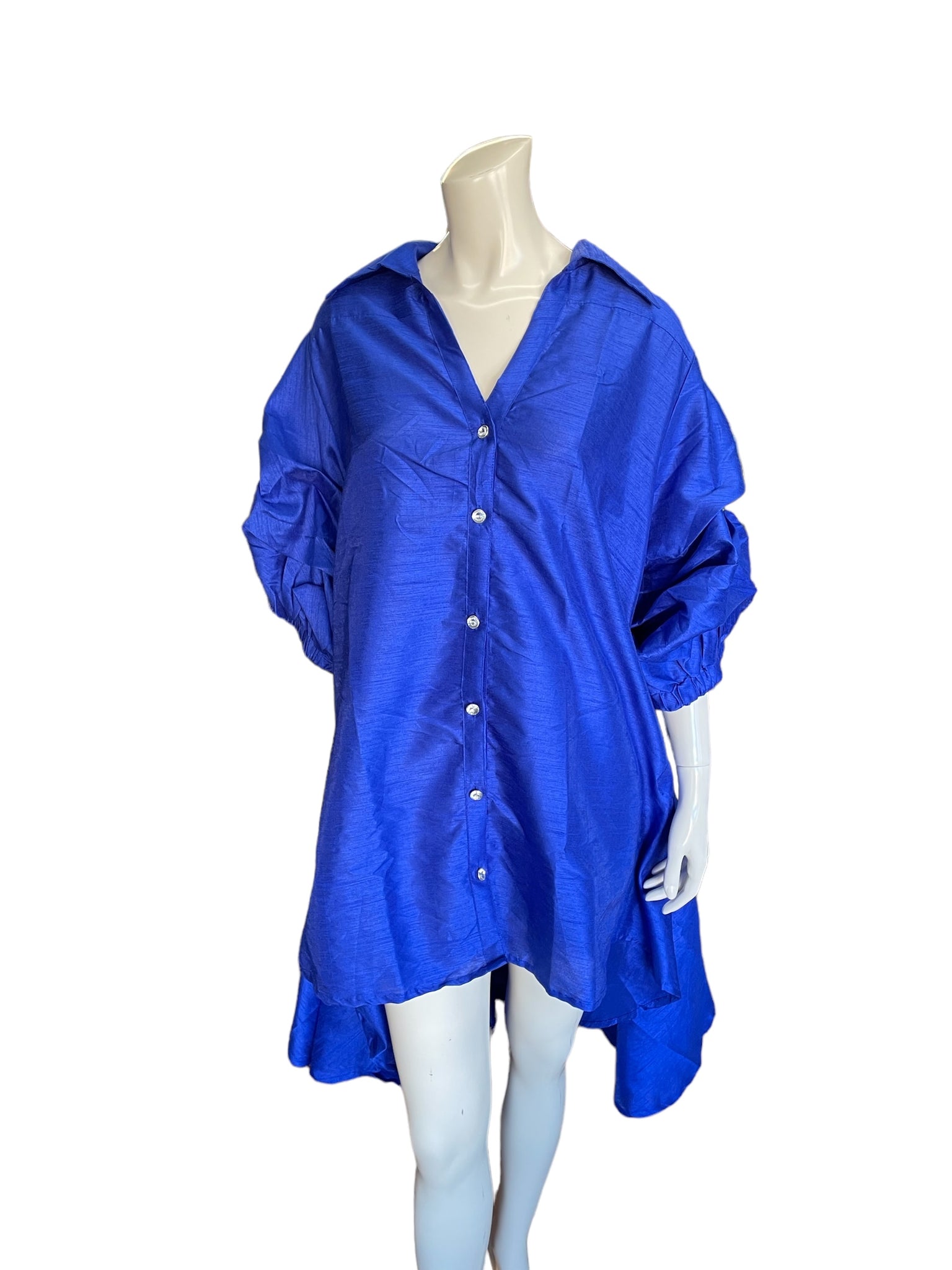 Women's Formal African Style Dress (Blue)