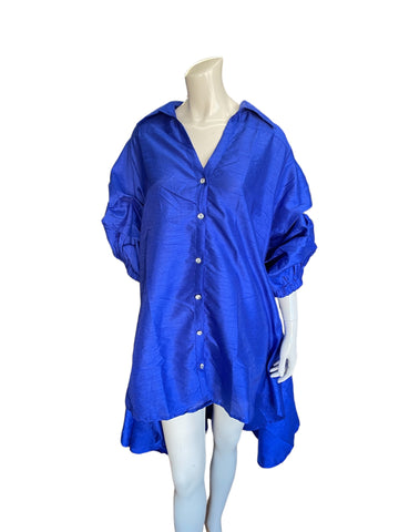 Women's Formal African Style Dress (Blue)