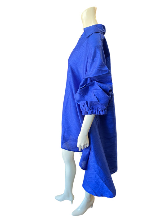 Women's Formal African Style Dress (Blue)